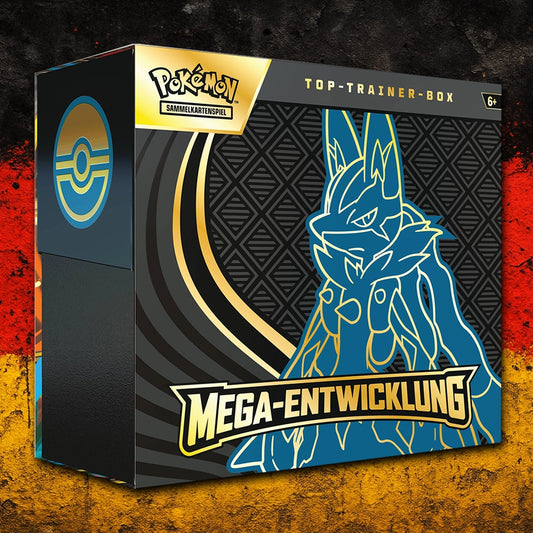 Pokemon TCG: Top-Trainer-Box Mega-Entwicklung Lucario (DEUTSCH)